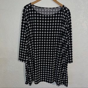 Croft & Barrow Large Polka Dot Blouse